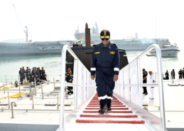 President Murmu undertakes sortie onboard Indian Navy’s indigenously-built frontline submarine INS Vaghsheer