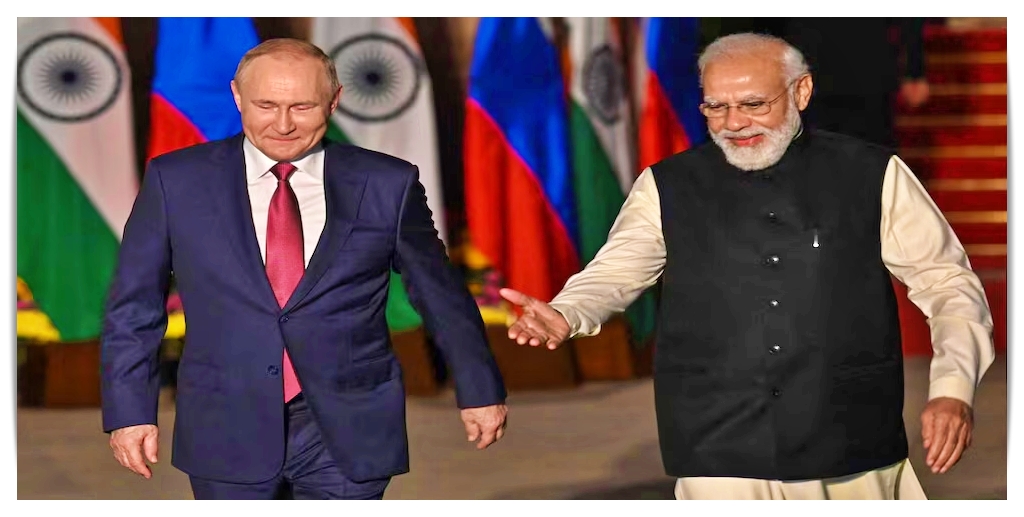 ২৩ সংখ্যক ভাৰত-ৰাছিয়া বাৰ্ষিক শীৰ্ষ সন্মিলনত অংশগ্ৰহণৰ উদ্দেশ্যে ৰাছিয়াৰ ৰাষ্ট্ৰপতি ভ্লাডিমীৰ পুটিন আজি নতুন দিল্লীলৈ আহিব