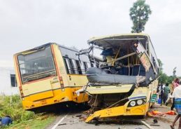 11 dead, 54 injured in Tamil Nadu bus collision