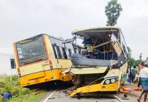 11 dead, 54 injured in Tamil Nadu bus collision