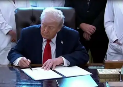 US President Donald Trump signs executive order to reclassify marijuana as less dangerous