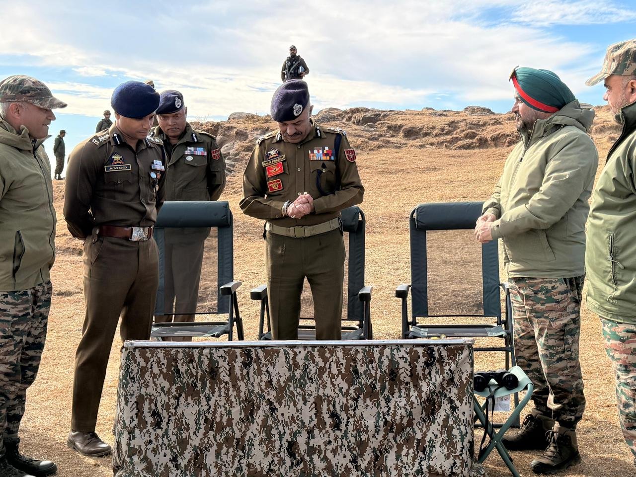 DGP Nalin Prabhat Reviews Security Preparedness in Udhampur, Assesses Ongoing Operations