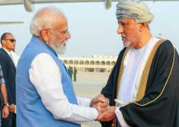 Prime Minister Narendra Modi arrives in Oman on two-day visit