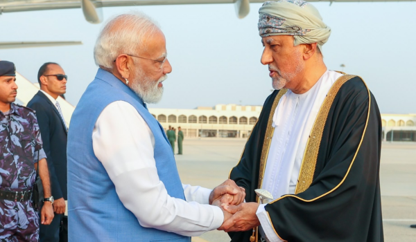 Prime Minister Narendra Modi arrives in Oman on two-day visit
