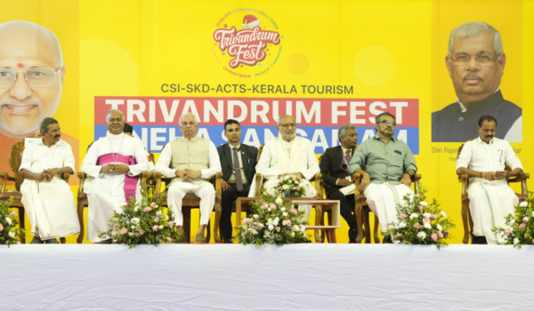 VP Radhakrishnan calls for community spirit and religious harmony at Trivandrum Fest