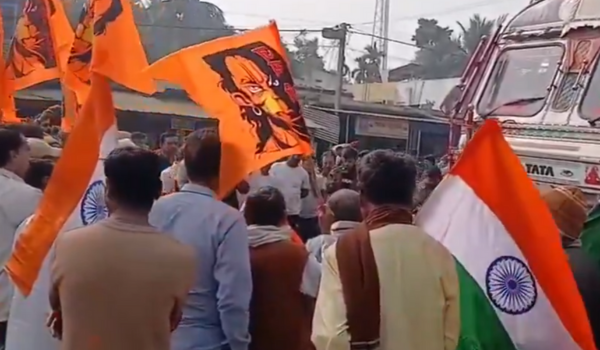 Sanatani Oikyo Mancha protests in West Bengal against killing of Dipu Das in Bangladesh
