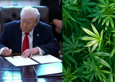US President Donald Trump signs executive order to reclassify marijuana as less dangerous