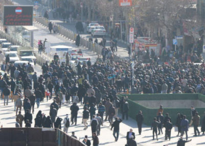 Protests over inflation and currency collapse spread across Iran for third day