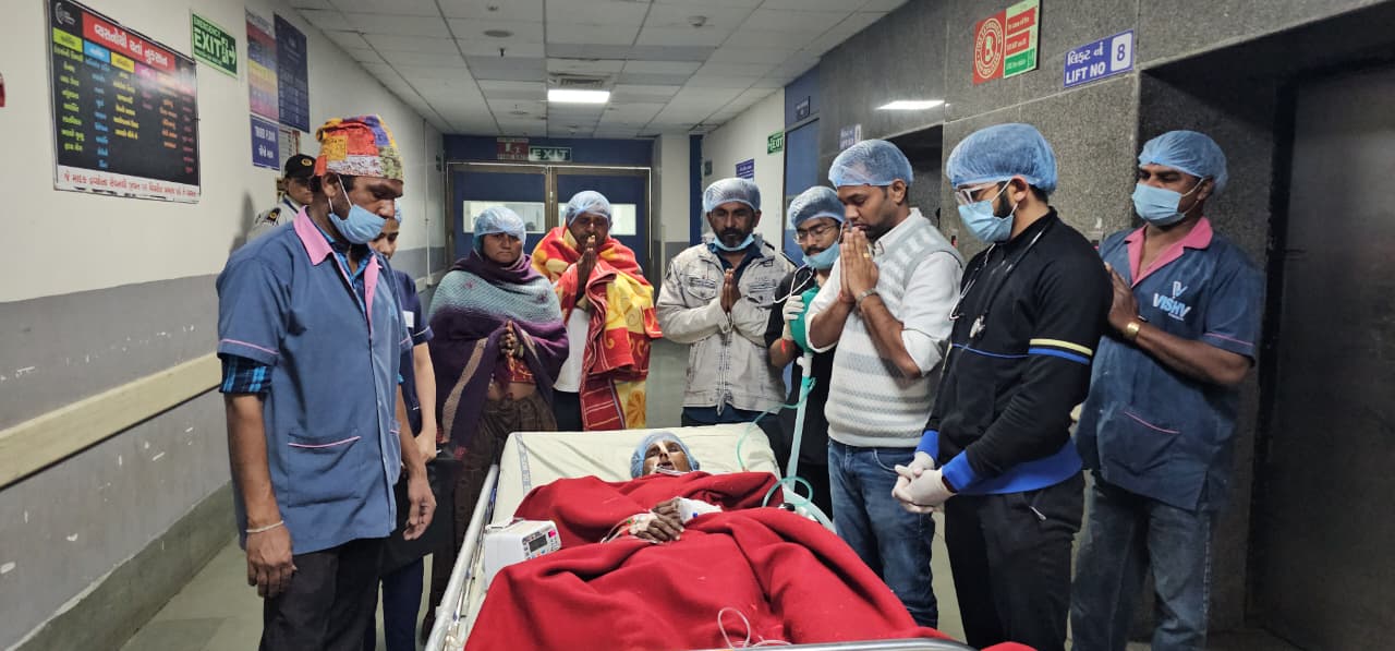 અમદાવાદ સિવિલ હોસ્પિટલને 226મું અંગદાન મળ્યું – આ અંગદાનથી 3 વ્યક્તિઓને નવજીવન મળશે