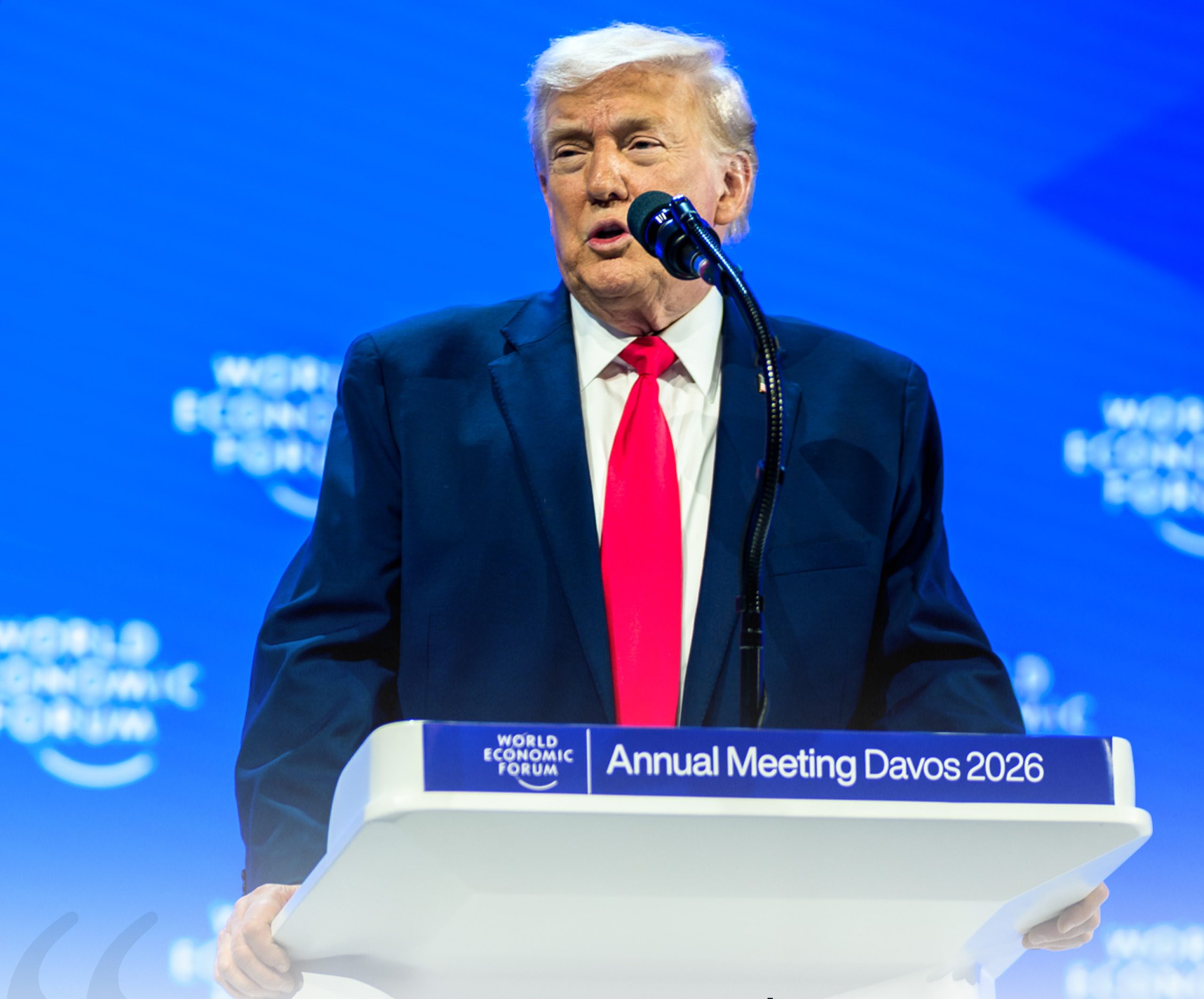 US President says, he will not use force to acquire Greenland; Also announces cancellation of planned tariff on US allies in Europe