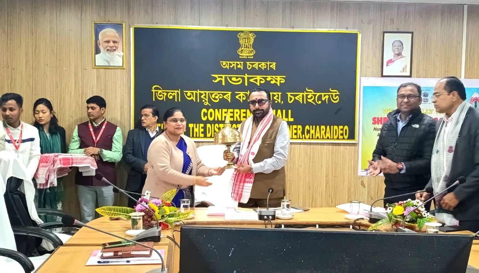 কেন্দ্ৰীয় আয়ুষ আৰু স্বাস্থ্য আৰু পৰিয়াল কল্যাণ দপ্তৰৰ ৰাজ্যমন্ত্ৰী প্ৰতাপ ৰাও যাদৱৰ চৰাইদেউ জিলা ভ্ৰমণ