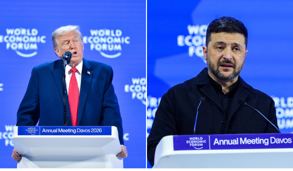 US President Trump holds talks with his Ukrainian counterpart at Davos