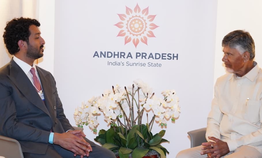 Andhra Pradesh CM meets UAE Minister of Economy and Tourism at WEF summit Davos