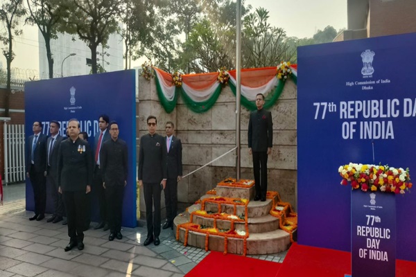 Bangladesh: Indian community celebrate 77th Republic Day at High Commission in Dhaka