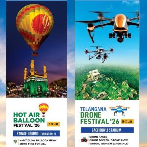 हैदराबाद: तेलंगाना ड्रोन महोत्सव के दौरान 180 किमी प्रति घंटे की रफ्तार से ड्रोन की रेसिंग देखकर लोग रोमांचित हुए