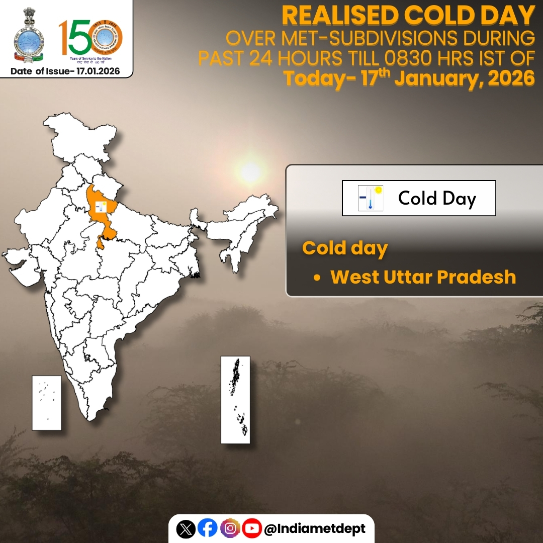 IMD issues orange alert for very dense fog over Uttar Pradesh for today