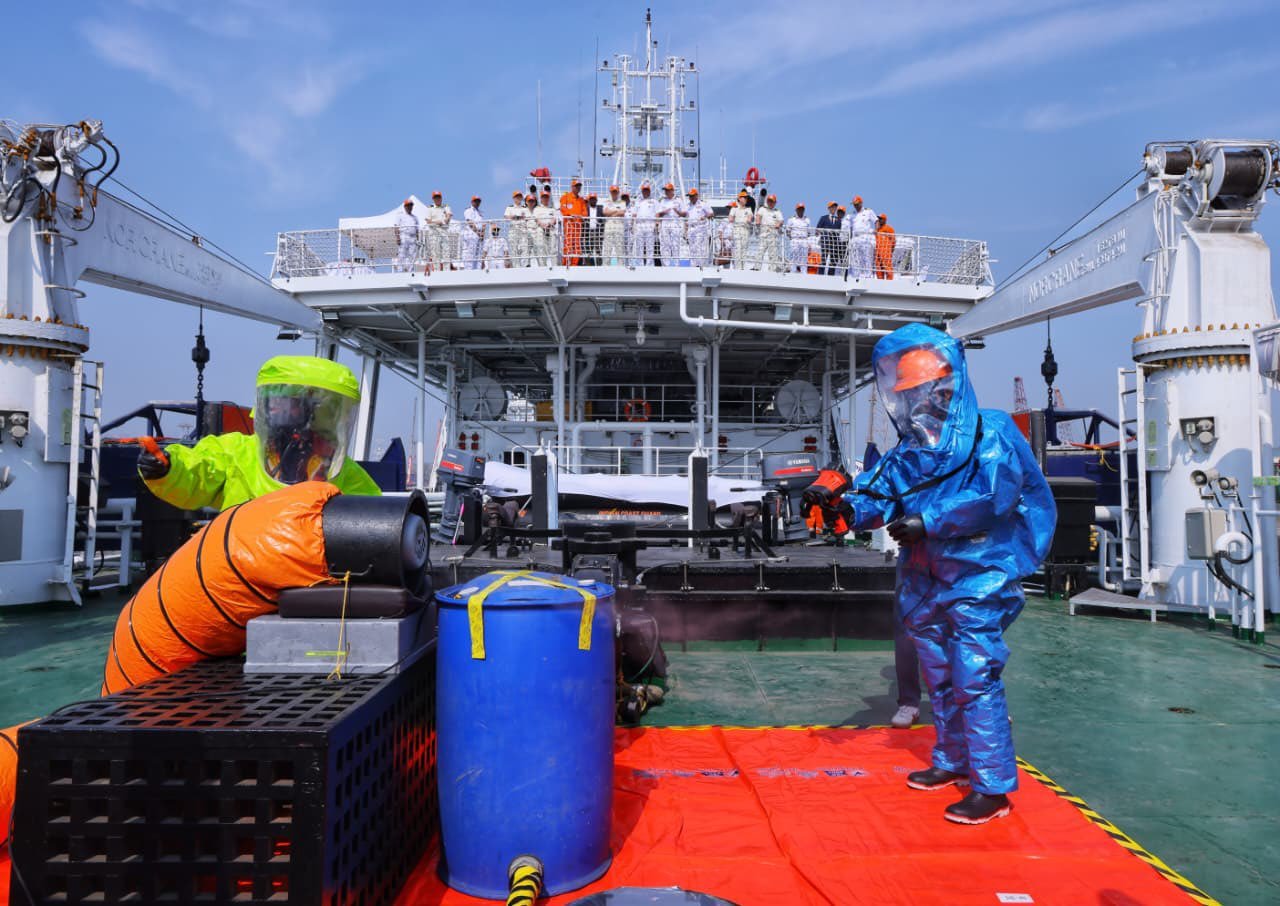 भारतीय और जापान ने समुद्री प्रदूषण नियंत्रण को लेकर किया संयुक्‍त अभ्‍यास