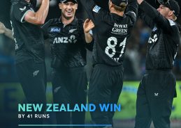 न्यूज़ीलैंड ने 41 रन से तीसरे एक दिवसीय मैच जीतकर श्रृंखला दो-एक से जीती