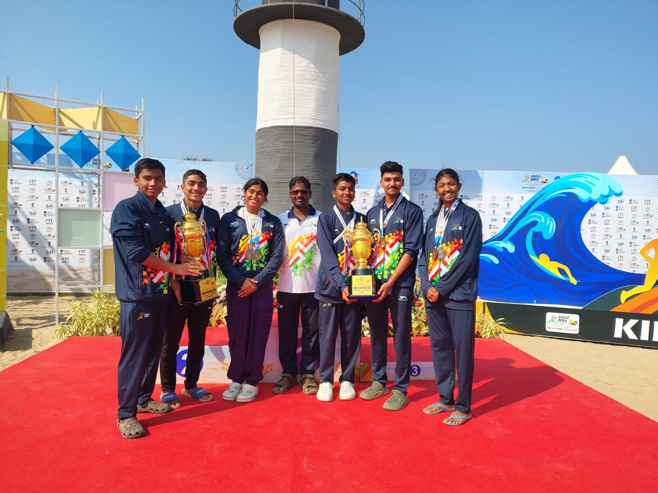 ખેલો ઈન્ડિયા બીચ ગેમ્સમાં પ્રિન્સેસ થોમસ અને પ્રસન્ના બેન્દ્રેએ સુવર્ણ ચંદ્રક જીતીને સમગ્ર રાજ્યનું ગૌરવ વધાર્યું