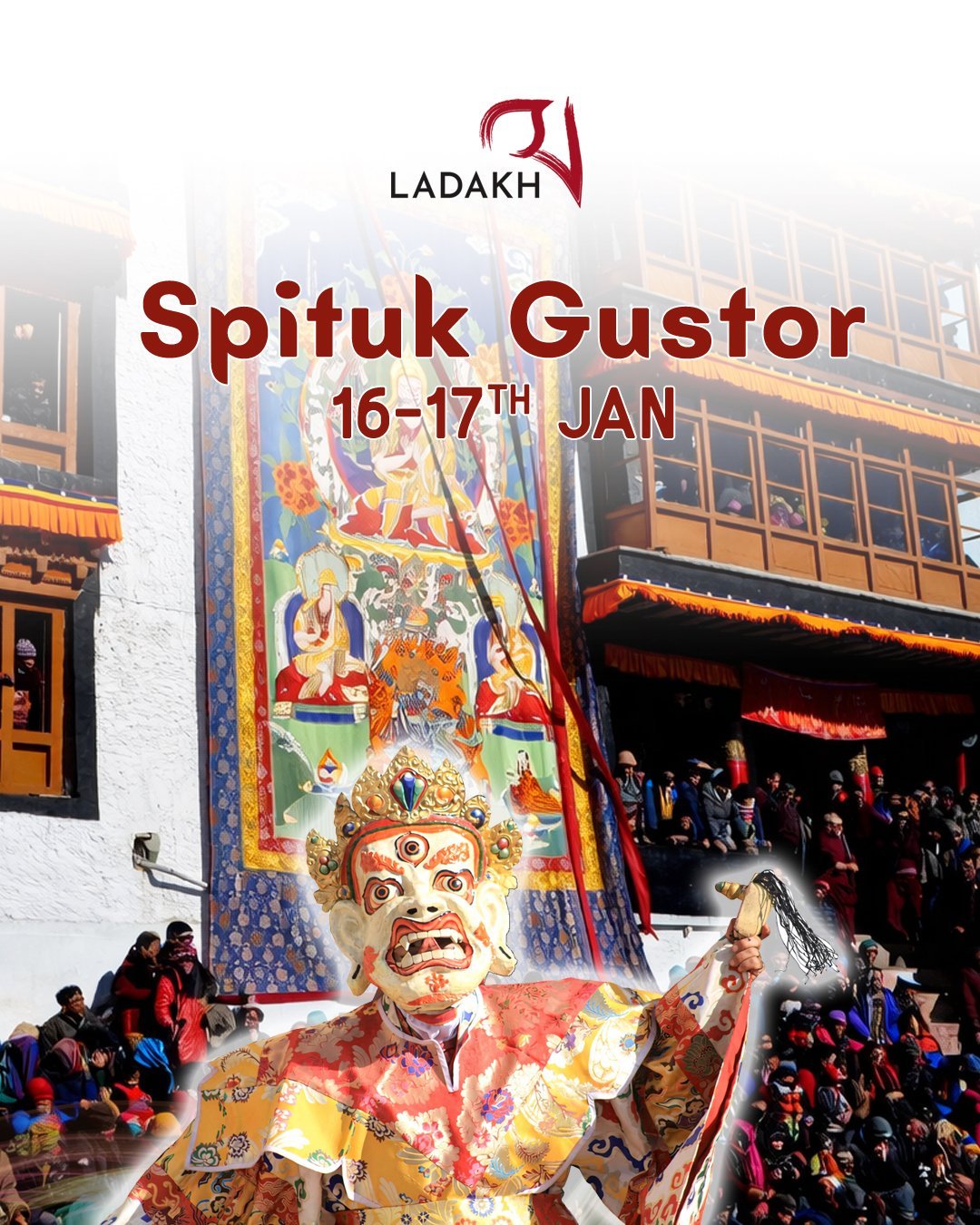 लद्दाख में दो दिवसीय वार्षिक उत्सव स्पितुक गुस्तोर आज से शुरू