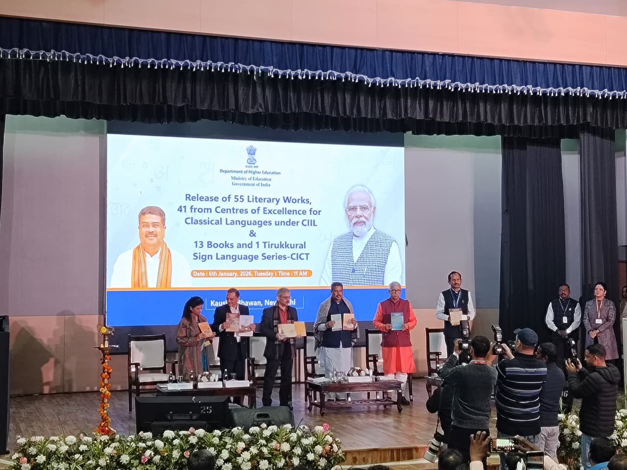 Education Minister Dharmendra Pradhan releases 55 rare and valuable literary works