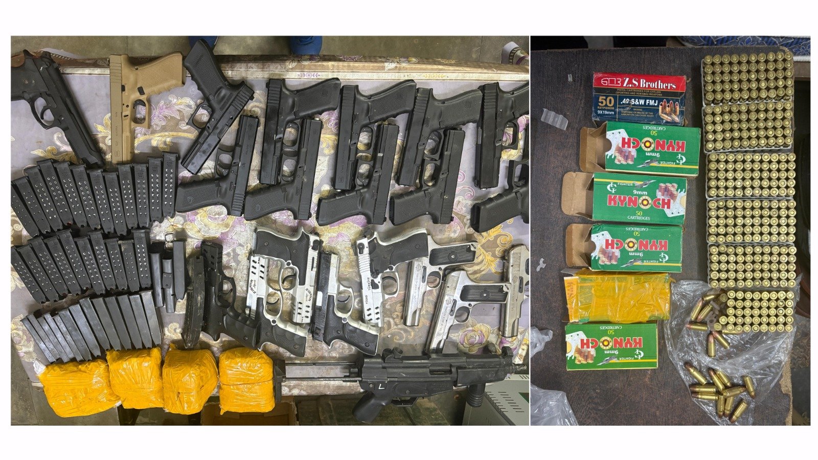 पंजाब: फाजिल्का और अमृतसर में भारी मात्रा में हथियार, गोला-बारूद और नशीले पदार्थ बरामद