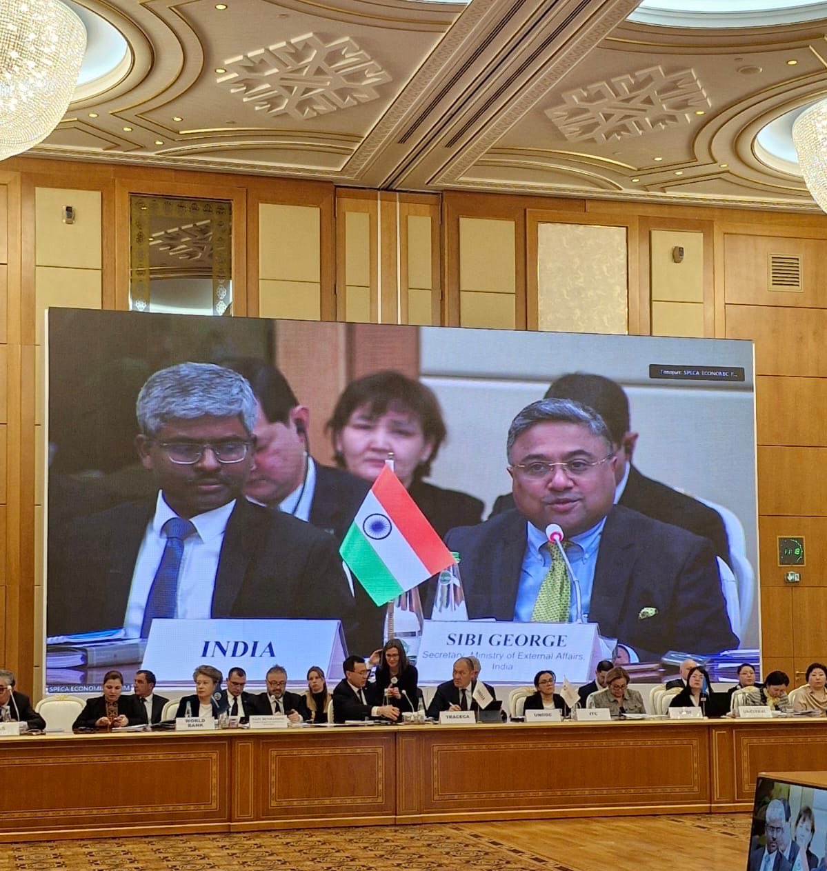 विदेश मंत्रालय के सचिव (पश्चिम) सिबी जॉर्ज ने स्पेका आर्थिक मंच में भारत का प्रतिनिधित्व किया