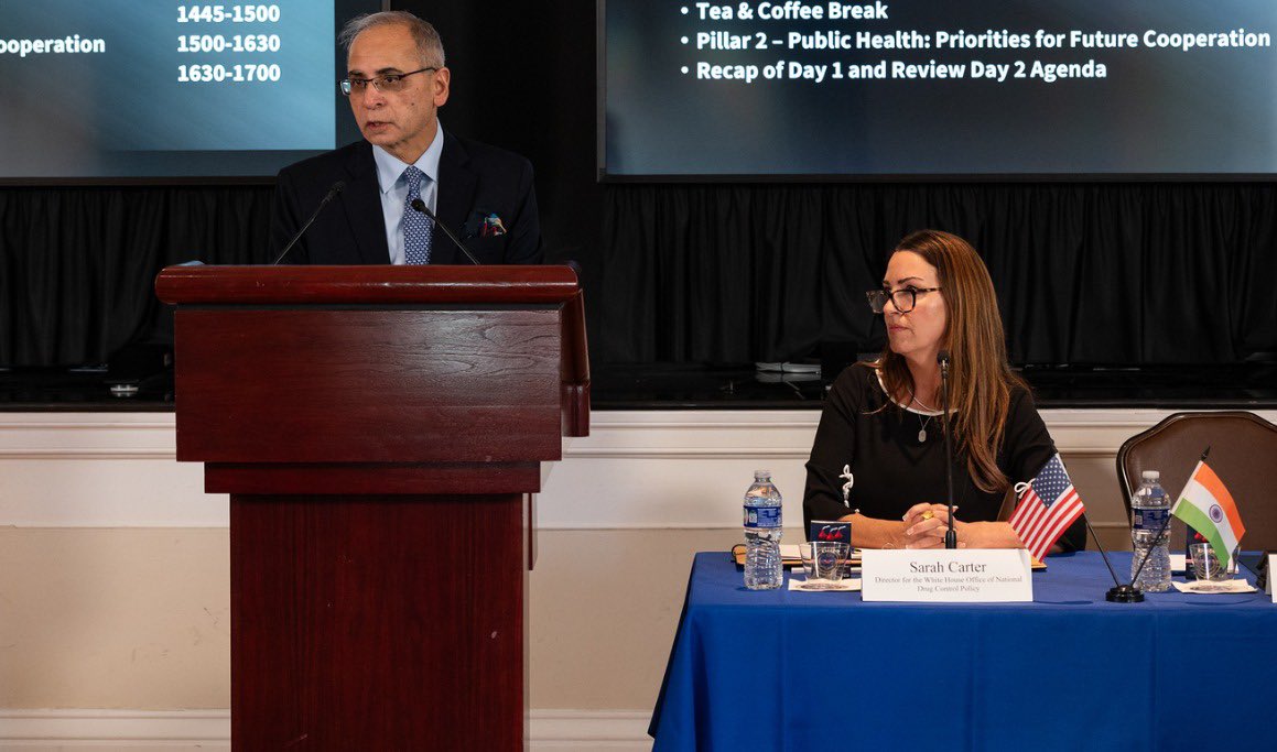 भारत और अमरीका ने ड्रग पॉलिसी एग्जीक्यूटिव वर्किंग ग्रुप की पहली बैठक आयोजित की