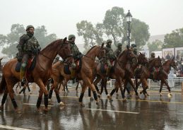 Preparations underway at Kartavya Path for 77th Republic Day Parade
