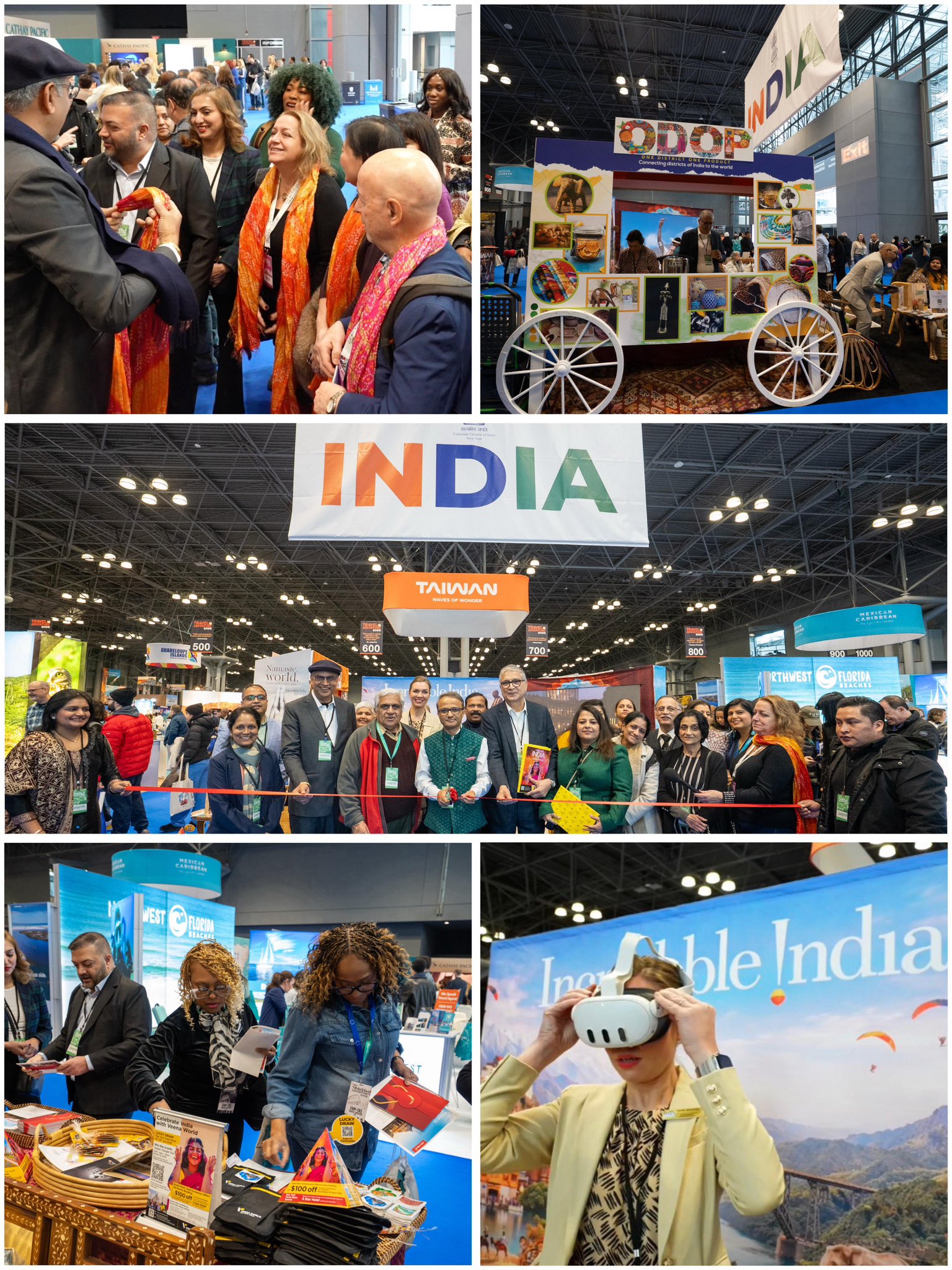 न्यूयॉर्क में आयोजित ट्रैवल शो में भारत के पर्यटन स्थलों का  किया गया प्रदर्शन