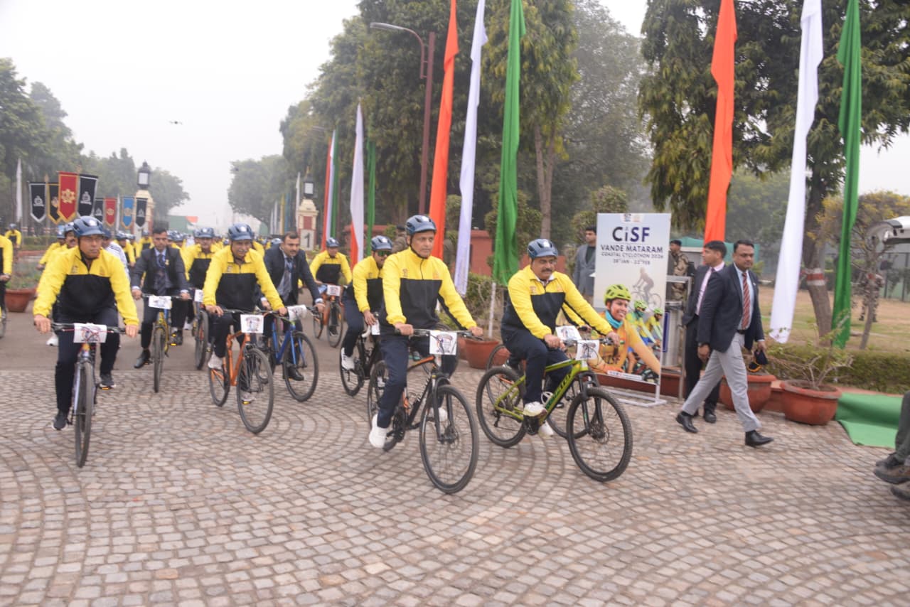 Central Industrial Security Force organises Vande Mataram Coastal Cyclothon 2026