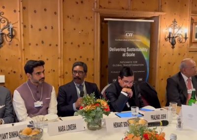 Jharkhand CM Hemant Soren participates in CII-organised global sustainability roundtable at World Economic Forum in Davos 