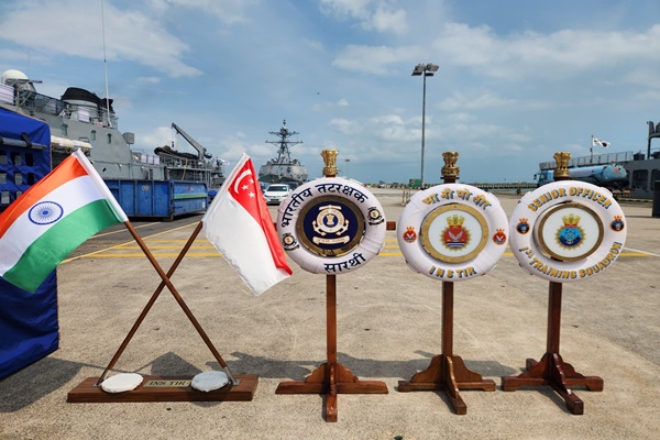 Indian Navy’s First Training Squadron Reaches Singapore’s Changi Naval Base