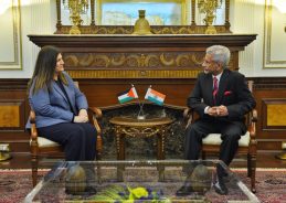 EAM Dr S. Jaishankar meets with Foreign Affairs Minister of Palestine, Varsen Aghabekian Shahin, in New Delhi