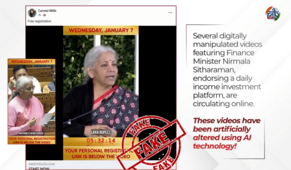 Govt debunks fake video claiming FM Nirmala Sitharaman promoted investment scheme