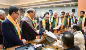 Nitin Nabin files nomination for BJP National President 