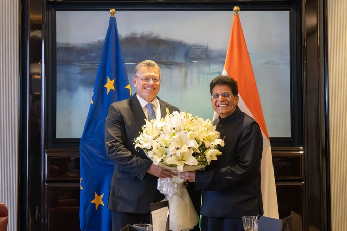 Union Minister Piyush Goyal says European Union is vital economic & strategic partner for India