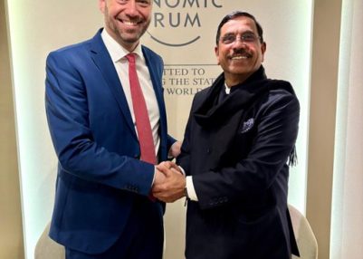 Union Minister Pralhad Joshi meets world leaders on World Economic Forum 2026 in Davos