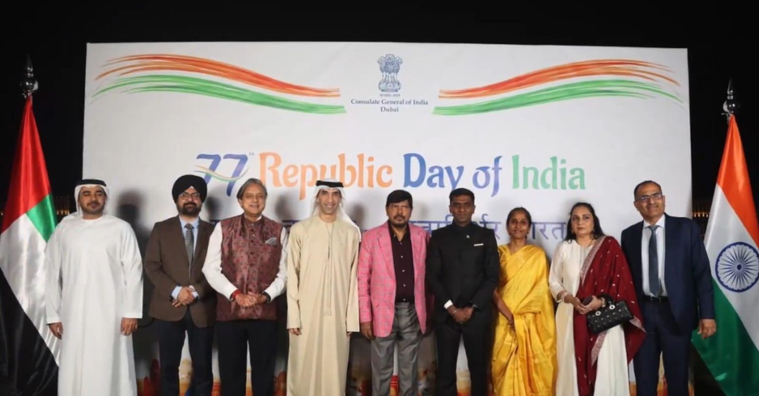 संयुक्त अरब अमीरात में भारतीय राजनयिक कार्यालयों और सामुदायिक केंद्रों में गणतंत्र दिवस उत्साह से मनाया गया