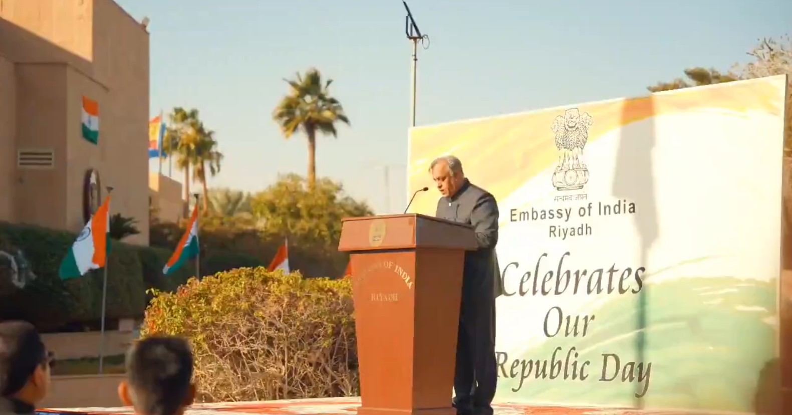 Embassy of India in Riyadh marks 77th Republic Day with ceremony attended by nearly 500 people, including Indian community