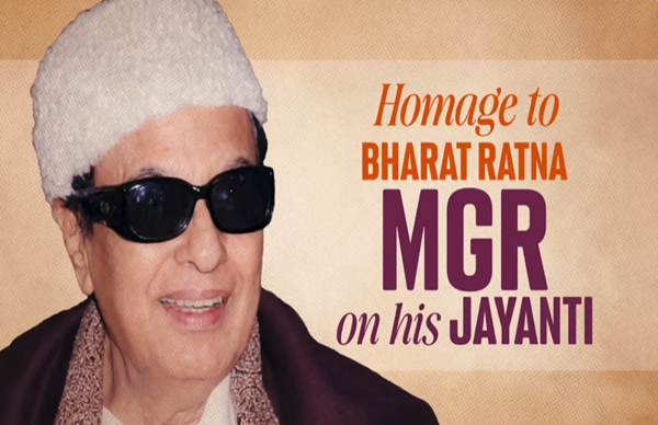 VP President, PM pay homage to former Tamil Nadu Chief Minister MG Ramchandran on his birth anniversary