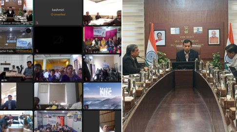 ‘सुजल ग्राम संवाद’ के तीसरे संस्करण का वर्चुअल माध्‍यम से किया गया आयोजन