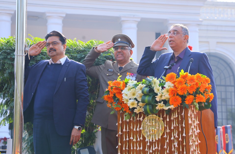 दिल्ली विश्वविद्यालय में आज गणतंत्र दिवस समारोह आयोजित