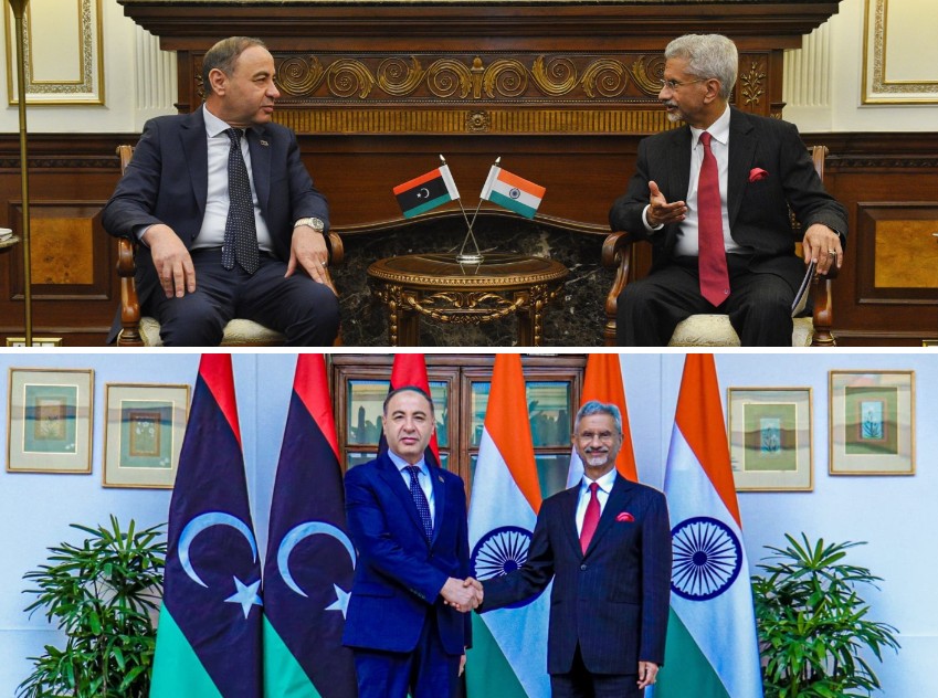 विदेश मंत्री डॉ जयशंकर ने लीबिया के विदेश मंत्री एलताहेर एल्बौर के साथ की बैठक