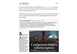 PM Modi says India’s coal sector has reinvented itself as next-generation fuel