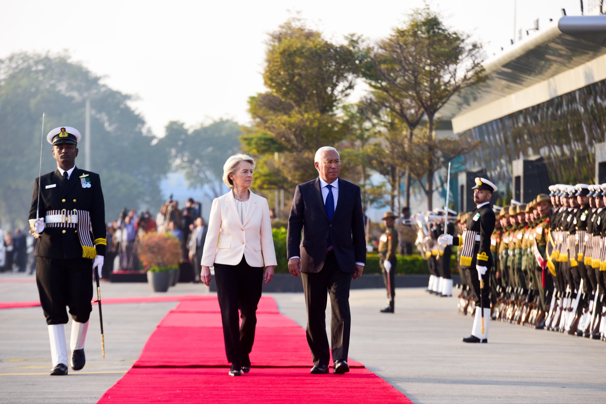 President of EC, Antonio Luis Santos da Costa, & Commission President, Ursula Von Der Leyen, arrive in India for Republic Day celebrations