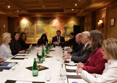 European Commission President Ursula Leyen meets bipartisan delegation from US congress in Davos