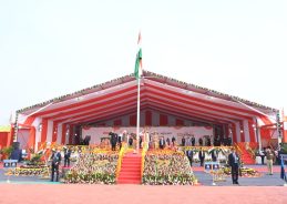 State-level 77th Republic Day celebrated in newly formed Vav-Tharad at Malupur, Gujarat