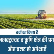 Charcha Ka Vishay Hai : इन्फ्रास्ट्रक्चर व कृषि क्षेत्र की प्रगति और बजट से अपेक्षाएँ