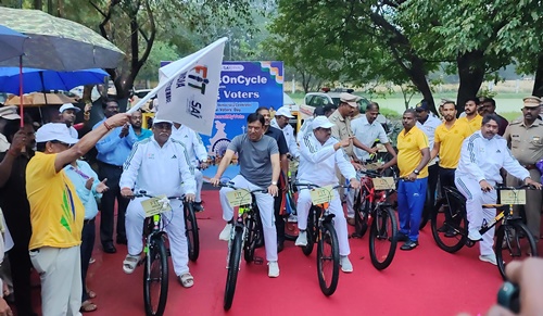 Sundays on Cycle organises at Karaikal in Puducherry